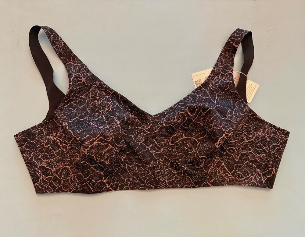 NWT lululemon Like Nothing Bra Lacescape Spanish Rose Black 38DD